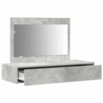 vidaXL Table de Toilette Gris 100 x 40 x 70 cm Bois d'ingénierie