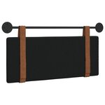 vidaXL Tête de lit suspendue Noir PU antique