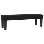 vidaXL Sommier à lattes de lit avec matelas Noir 140x190 cm Tissu