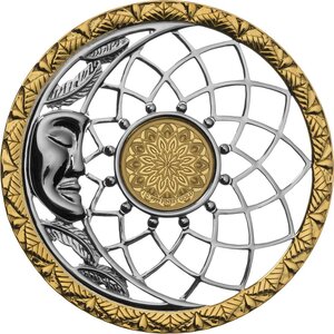 Pièce de monnaie en Argent - Or 10 Dollars g 7 (Ag) - 1 (Au) Millésime 2025 Symbols of Life DREAMCATCHER