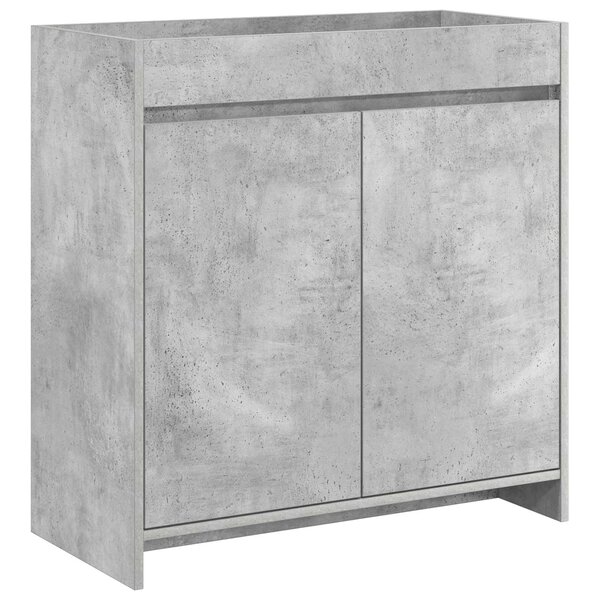 vidaXL Meuble sous lavabo de salle de bain Gris béton