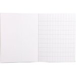 Cahier piqûre 32 pages  1 page double ligne 4 mm et 1 page unie 90 g  format 17 x 22 cm CALLIGRAPHE