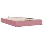 VidaXL Cadre de lit ottoman sans matelas rose 140x200 cm velours