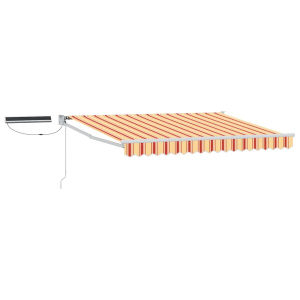 vidaXL Auvent rétractable électrique Multicolore 3 5 x 2 5 m