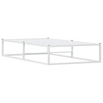 vidaXL Cadre de lit sans matelas blanc 100x200 cm métal