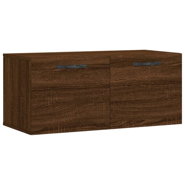 vidaXL Armoire murale chêne marron 80x36 5x35 cm bois d'ingénierie