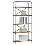 vidaXL Étagère Bois ancien 80 x 30 x 183 cm Bois d'ingénierie