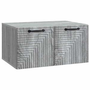 vidaXL Meuble TV mural Sonoma gris 59 5 x 41 x 30 cm Bois d'ingénierie