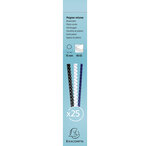 Boite 25 reliures spirales plastique 10mm - exacompta
