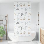 vidaXL Store enrouleur de douche avec cassette largeur du tissu 86 cm