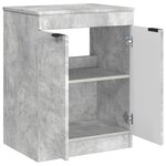 vidaXL Armoire de salle de bain Gris béton 54 x 41 x 70 cm