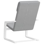 vidaXL Chaise de relaxation Gris clair Tissu