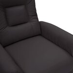 vidaXL Fauteuil de massage Noir Similicuir