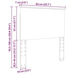 vidaXL Tête de lit Chêne artisanal 80 cm Bois d'ingénierie
