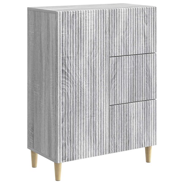 vidaXL Buffet Sonoma gris 66 x 34 5 x 90 cm Bois d'ingénierie