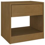 vidaXL Tables de chevet 2 Pièces Marron miel 40x31x40 cm Bois de pin