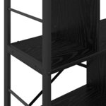 vidaXL Étagère Chêne noir 75 x 30 x 91 cm Bois d'ingénierie