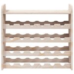 vidaXL Casier à vin et panneau supérieur 67 5x25x60 cm bois pin massif
