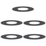 vidaXL Pots en plastique Noir Plastique Moyen Empilable
