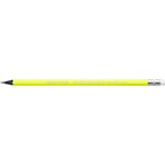 Lot de 4 Crayons Evolution Fluo HB  avec gomme blister à 4 couleurs assorties BIC