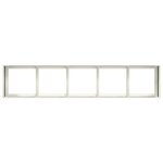 vidaXL Jardinière blanc 200x40x40 cm acier laminé à froid