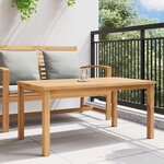 vidaXL Table basse Marron 110 x 55 x 45 cm Bois de teck solide