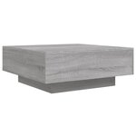 vidaXL Table basse sonoma gris 80x80x31 cm bois d'ingénierie