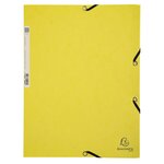 Chemise à élastiques carte lustrée 400g/m2 Aquarel - A4 Couleurs aléatoire EXACOMPTA