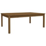 vidaXL Table de jardin marron miel 121x82 5x45 cm bois massif de pin