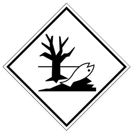 Étiquette vélin pour transport de matières dangereuses matières dangeureuses pour l'environnement (lot de 1000)
