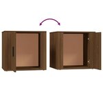 vidaXL Table de chevet Chêne marron 50x39x47 cm