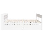vidaXL Cadre de lit sans matelas blanc 180x200 cm bois massif de pin