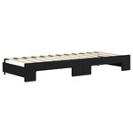 vidaXL Lit de jour avec lit gigogne noir 80x200 cm velours