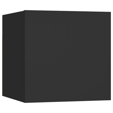 vidaXL Table de chevet Noir 30 5x30x30 cm Aggloméré