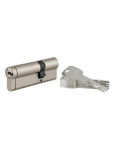 THIRARD - Cylindre double entrée Transit 1  30x60mm  nickelé  5 clés - THIRARD