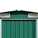 vidaXL Abri de jardin 257x489x181 cm Métal Vert
