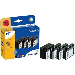 P27 cartouche jet d'encre compatible avec oem c2p42ae 932/933xl noir-cyan-ja... Pelikan printing
