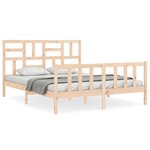 vidaXL Cadre de lit sans matelas 160x200 cm bois massif de pin