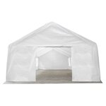 vidaXL Tente de réception blanche 12 x 6 m