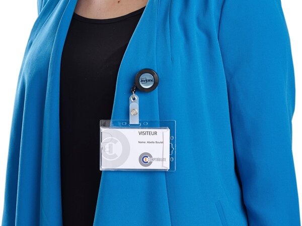 Porte-badge Coulissant Avec Enrouleur Rétractable Et Lanière Détachable - En Plastique ABS, Pour Professionnels (infirmier, Enseignant, étudiant)