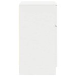 vidaXL Tables de chevet 2 Pièces blanc 39x35x65 cm bois d’ingénierie