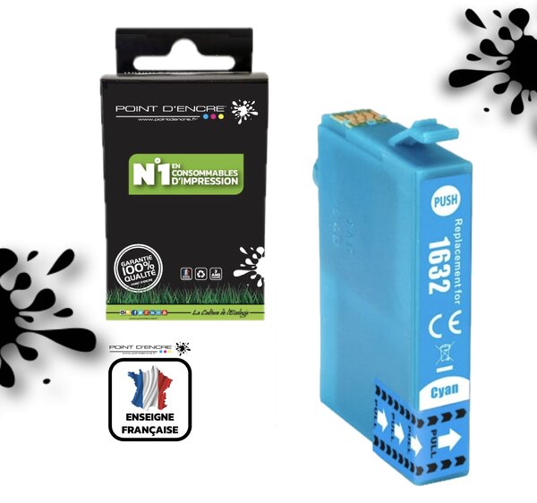 16XL - CYAN - Stylo Plume - Grande capacité