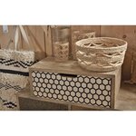 Corbeille ronde en palmier naturel (lot de 3)
