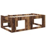 vidaXL Cadre de lit pour enfants avec rangement Bois ancien