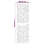 vidaXL Tapis doux à poils moyens et lavable HUARTE Marron 1000 x 80 cm