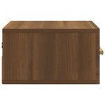 vidaXL Tables de chevet murales 2 Pièces chêne marron 35x35x20 cm