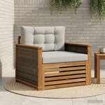 vidaXL Sofa de milieu extérieur Bois d'Acacia Massif Naturel