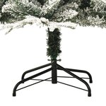 Vidaxl sapin de noël artificiel led et flocons de neige 150 cm pvc pe