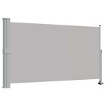 vidaXL Auvent latéral rétractable de patio 140 x 300 cm Gris