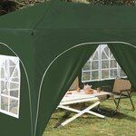 vidaXL Tente de fête pop-up 575 x 288 x 245 cm Vert Tissu Oxford